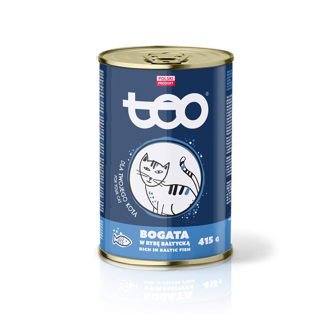 TEO WET CAT FOOD RICH IN BALTIC FISH 415GR CAN